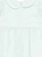 Abito per neonata Emporio Armani Kids verde con colletto alla Peter Pan - Rubino Kids