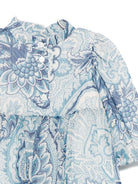 Abito per neonata Etro Kids azzurro con motivo paisley - Rubino Kids