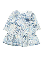 Abito per neonata ETRO KIDS azzurro con stampa paisley - Rubino Kids