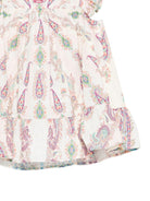 Abito per neonata Etro Kids beige con stampa Paisley all - over - Rubino Kids