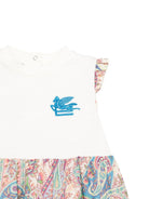 Abito per neonata ETRO KIDS bianco con motivo paisley - Rubino Kids