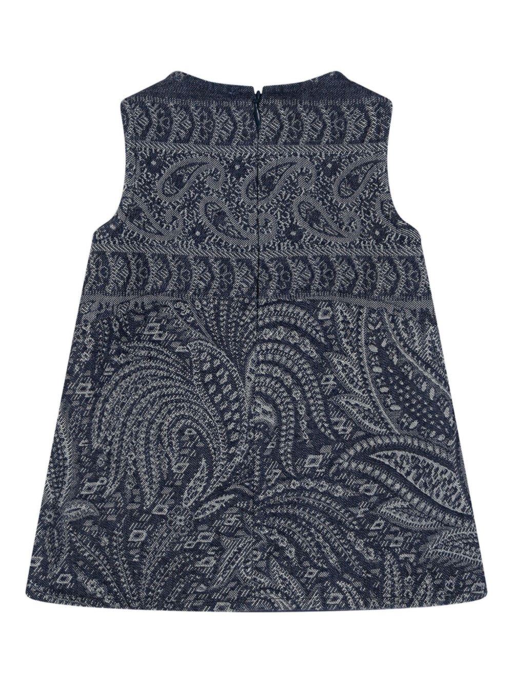 Abito per neonata ETRO Kids blu con motivo Paisley - Rubino Kids