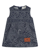 Abito per neonata ETRO Kids blu con motivo Paisley - Rubino Kids