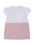 Abito per neonata Fendi Kids rosa con stampa fiocco - Rubino Kids