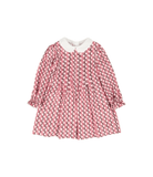 Abito per neonata Fendi Kids rosa con stampa logo FF all - over - Rubino Kids