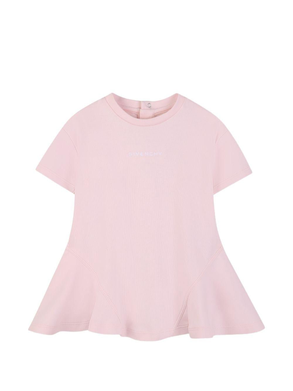 Abito per neonata Givenchy Kids rosa con chiusura con bottoni - Rubino Kids