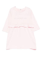 Abito per neonata Givenchy Kids rosa con chiusura posteriore con bottoni automatici - Rubino Kids