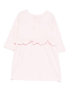 Abito per neonata Givenchy Kids rosa con chiusura posteriore con bottoni automatici - Rubino Kids