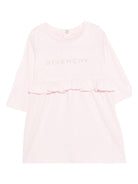 Abito per neonata Givenchy Kids rosa con chiusura posteriore con bottoni automatici - Rubino Kids