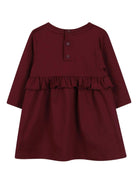 Abito per neonata Givenchy Kids rosso con stampa con logo - Rubino Kids