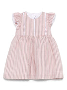 Abito per neonata Il Gufo rosa con motivo a righe verticali - Rubino Kids