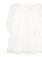 Abito per neonata JESURUM BABY Beatrice bianco con maniche semitrasparenti - Rubino Kids