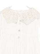 Abito per neonata Jesurum Baby bianco con colletto all'uncinetto - Rubino Kids