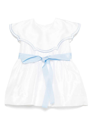 Abito per neonata JESURUM BABY Elettra bianco con dettaglio fiocco