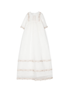 Abito per neonata Jesurum Baby Valencienne bianco con ricamo - Rubino Kids