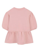 Abito per neonata Kenzo Kids rosa con stampa Tiger Head - Rubino Kids