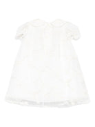 Abito per neonata La Stupenderia bianco con colletto alla Peter Pan - Rubino Kids