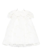 Abito per neonata La Stupenderia bianco con colletto alla Peter Pan - Rubino Kids