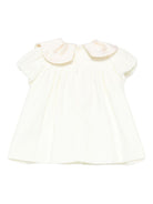 Abito per neonata La Stupenderia bianco con colletto arricciato - Rubino Kids