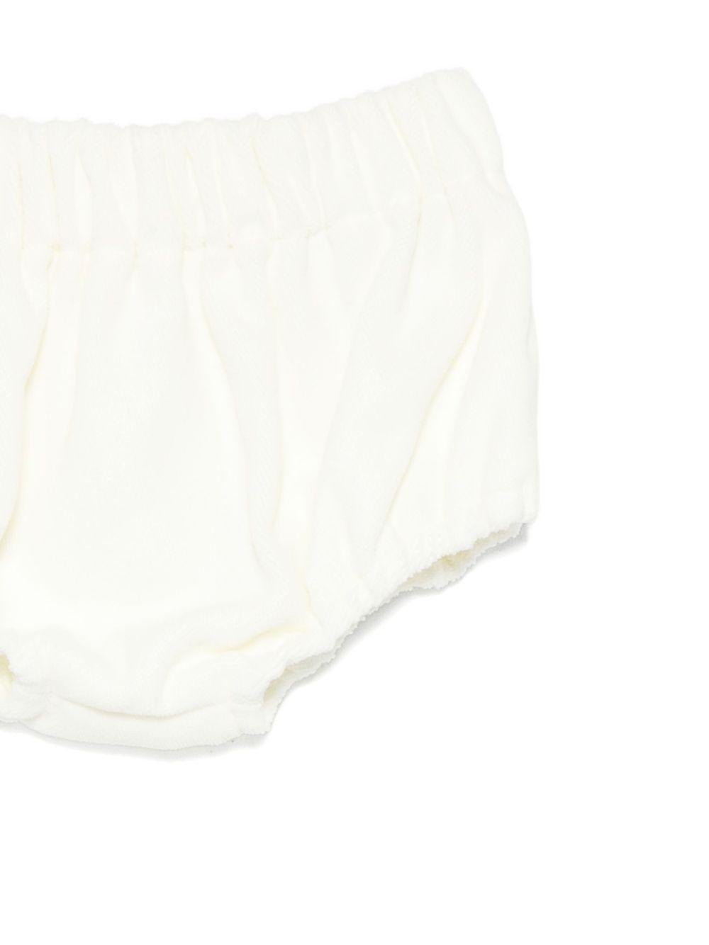 Abito per neonata La Stupenderia bianco con colletto arricciato - Rubino Kids