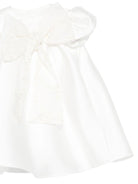 Abito per neonata La Stupenderia bianco con gonna a trapezio - Rubino Kids