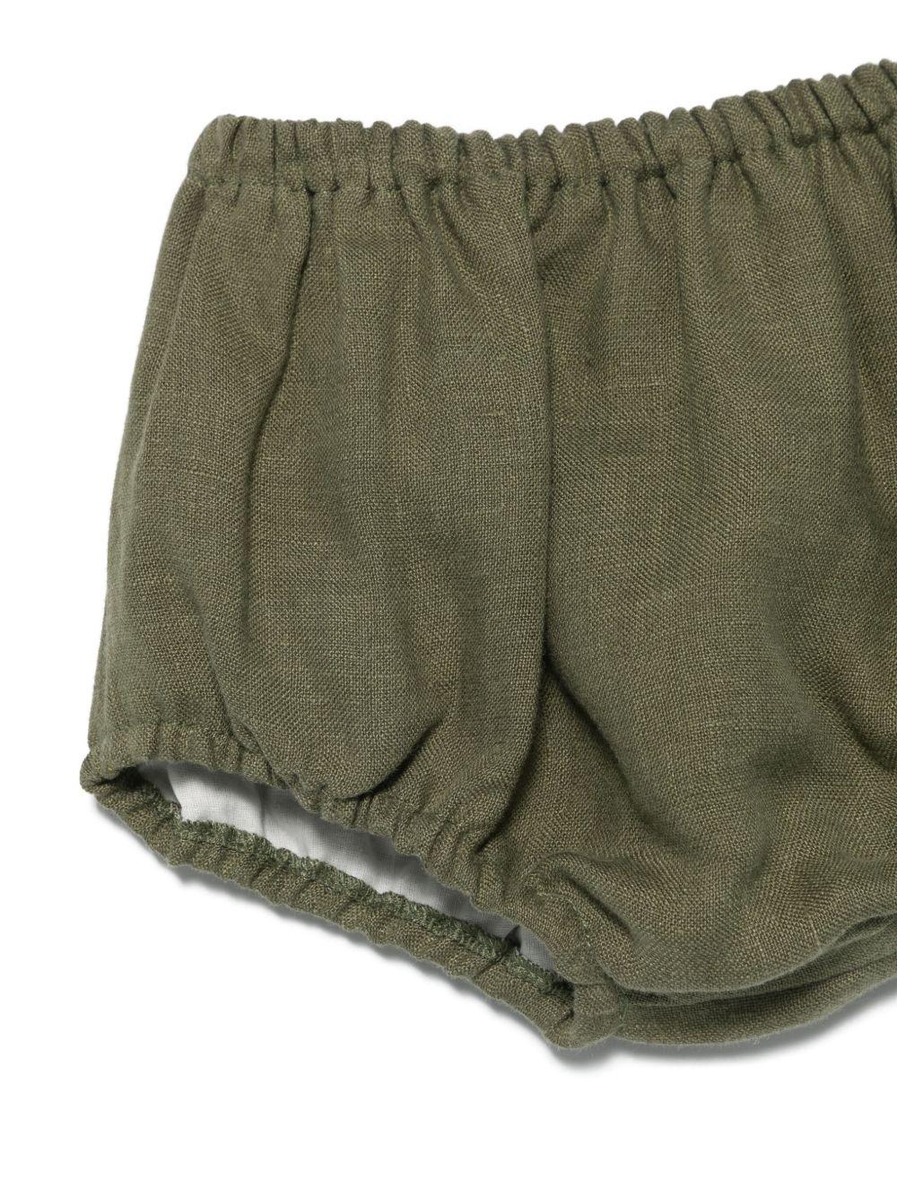 Abito per neonata La Stupenderia bianco con ricamo floreale e maniche ad aletta - Rubino Kids