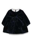 Abito per neonata La Stupenderia blu con dettaglio fiocco - Rubino Kids