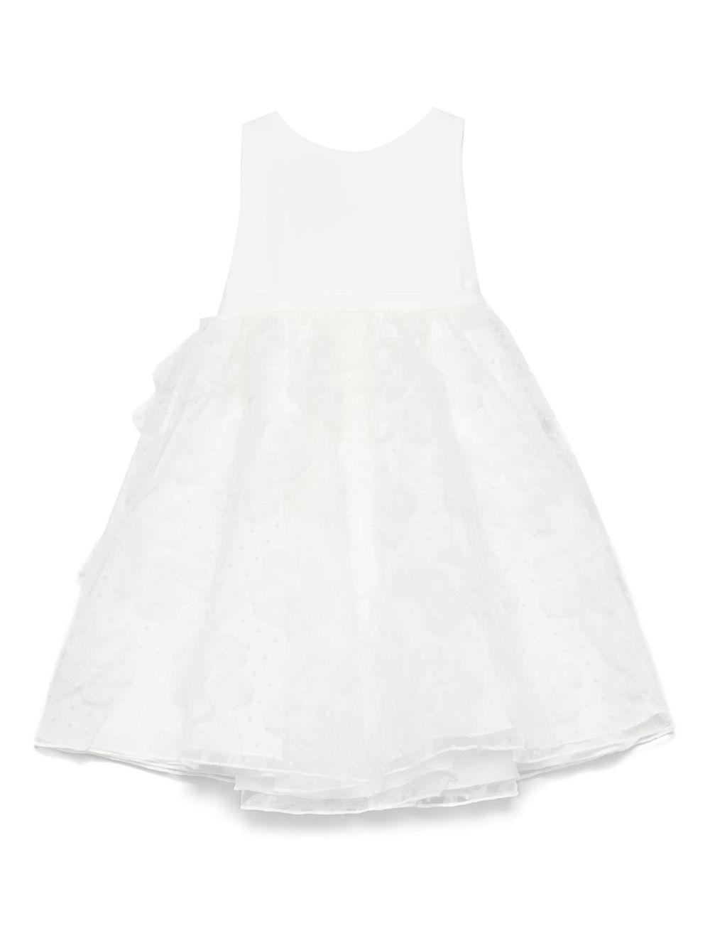 Abito per neonata La Stupenderia Luce bianco con gonna a ruota - Rubino Kids