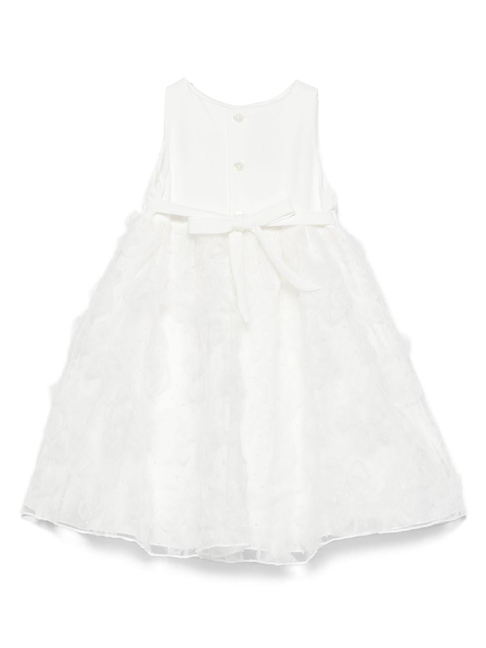 Abito per neonata La Stupenderia Luce bianco con gonna a ruota - Rubino Kids