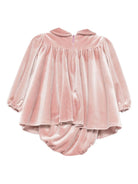 Abito per neonata La Stupenderia rosa con colletto alla Peter Pan - Rubino Kids