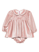 Abito per neonata La Stupenderia rosa con colletto alla Peter Pan - Rubino Kids