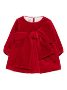 Abito per neonata La Stupenderia rosso con dettaglio fiocco - Rubino Kids