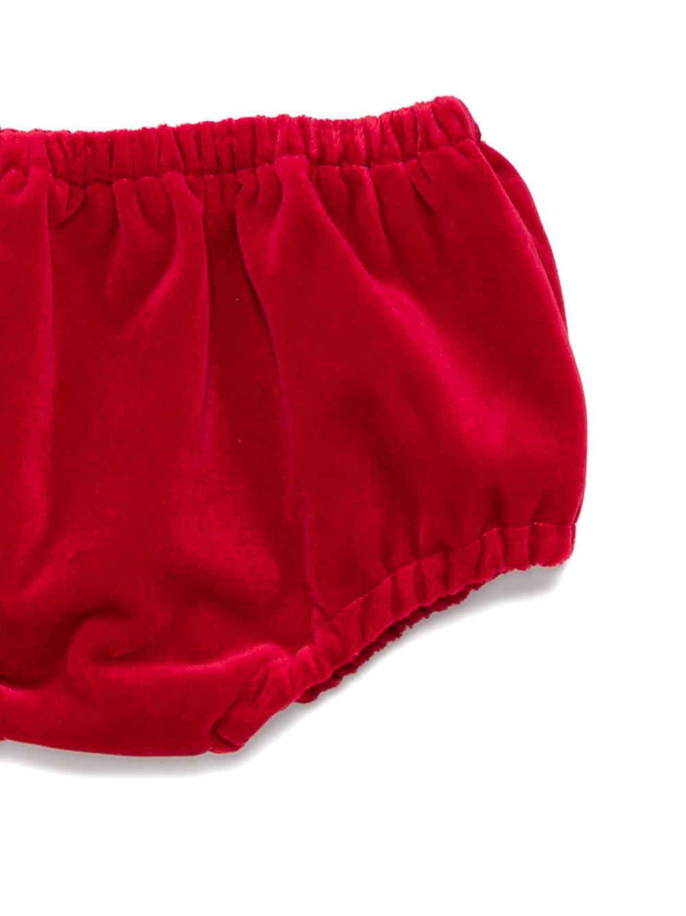 Abito per neonata La Stupenderia rosso con dettaglio fiocco - Rubino Kids