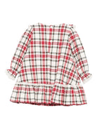 Abito per neonata La Stupenderia rosso con motivo a quadri - Rubino Kids