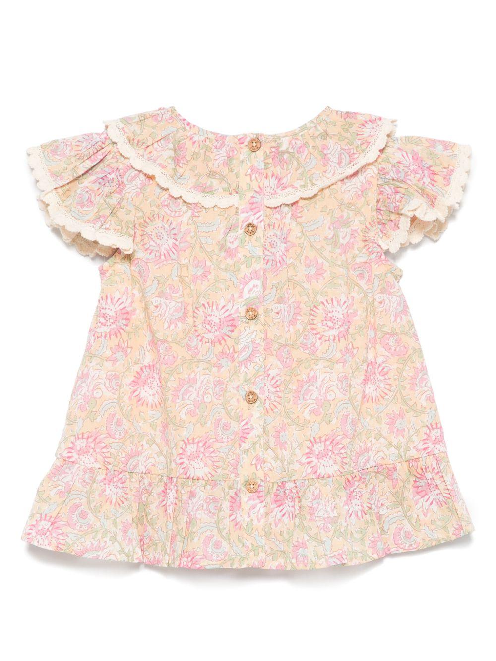 Abito per neonata Louise Misha Morlina giallo con maniche corte - Rubino Kids