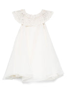 Abito per neonata MAISON AVA bianco con colletto a contrasto - Rubino Kids