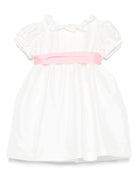 Abito per neonata Mariella Ferrari bianco con cintura rimovibile - Rubino Kids