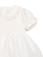 Abito per neonata Mariella Ferrari bianco con ricamo - Rubino Kids