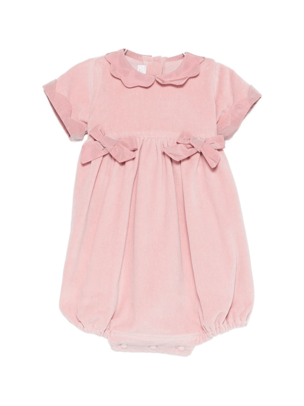 Abito per neonata Mariella Ferrari rosa con dettaglio fiocchi - Rubino Kids