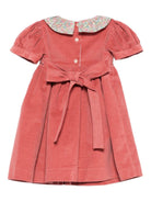 Abito per neonata Mariella Ferrari rosso con colletto con stampa floreale - Rubino Kids