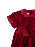 Abito per neonata Mariella Ferrari rosso con dettaglio fiocchi - Rubino Kids