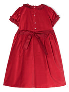 Abito per neonata Mariella Ferrari rosso con ruches - Rubino Kids