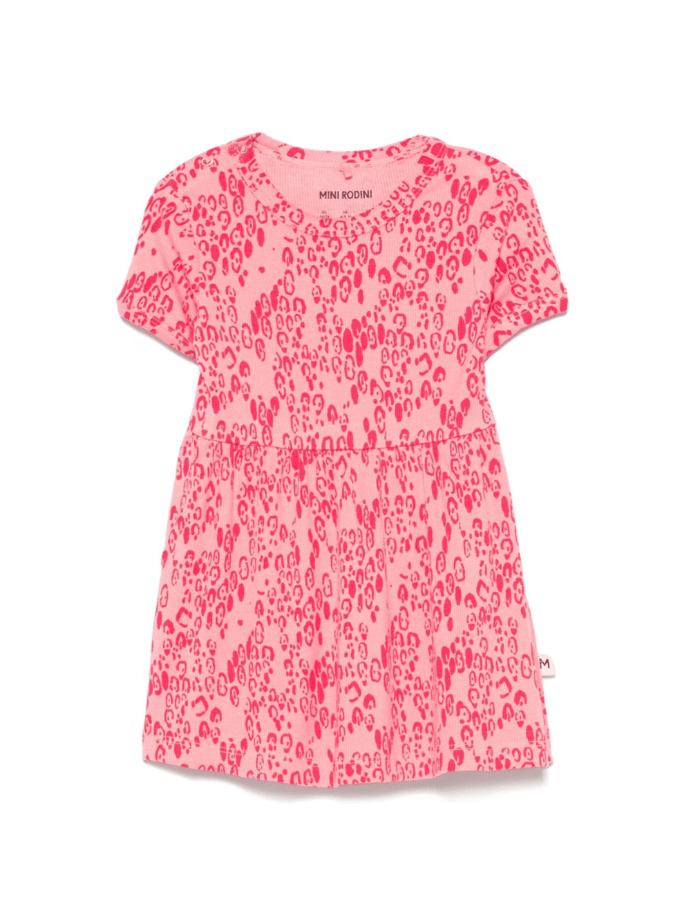 Abito per neonata Mini Rodini rosa con stampa astratta - Rubino Kids
