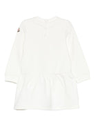 Abito per neonata Moncler Enfant bianco con stampa cuore - Rubino Kids
