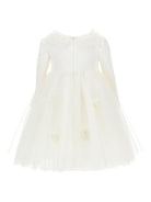 Abito per neonata Monnalisa bianco con maniche lunghe - Rubino Kids