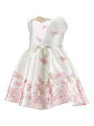 Abito per neonata Monnalisa bianco con stampa a fiori - Rubino Kids