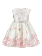 Abito per neonata Monnalisa bianco con stampa a fiori - Rubino Kids