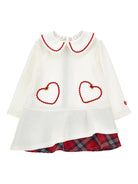 Abito per neonata Monnalisa multicolore con colletto rotondo - Rubino Kids