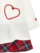 Abito per neonata Monnalisa multicolore con colletto rotondo - Rubino Kids