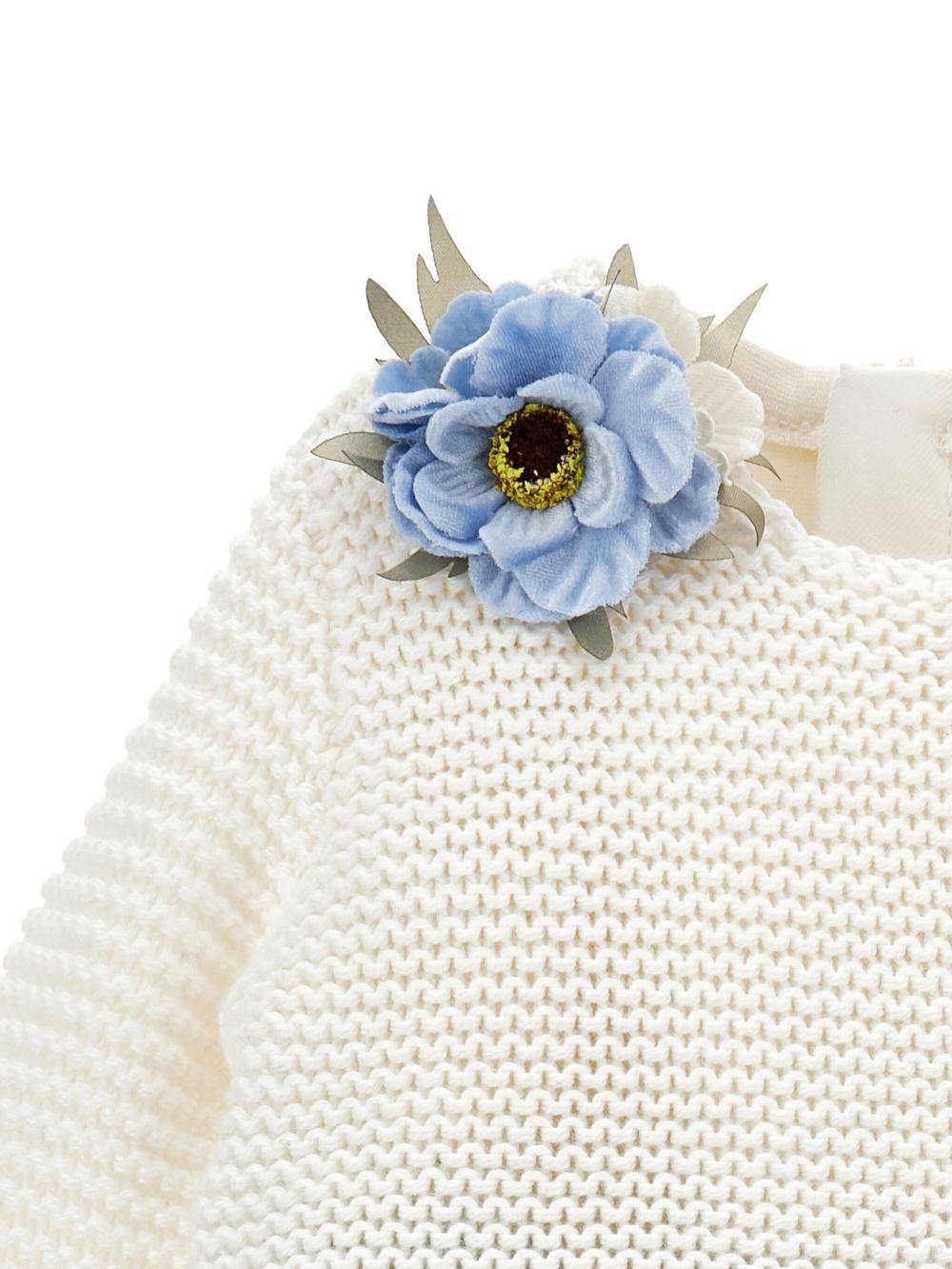 Abito per neonata Monnalisa multicolore con stampa a fiori - Rubino Kids